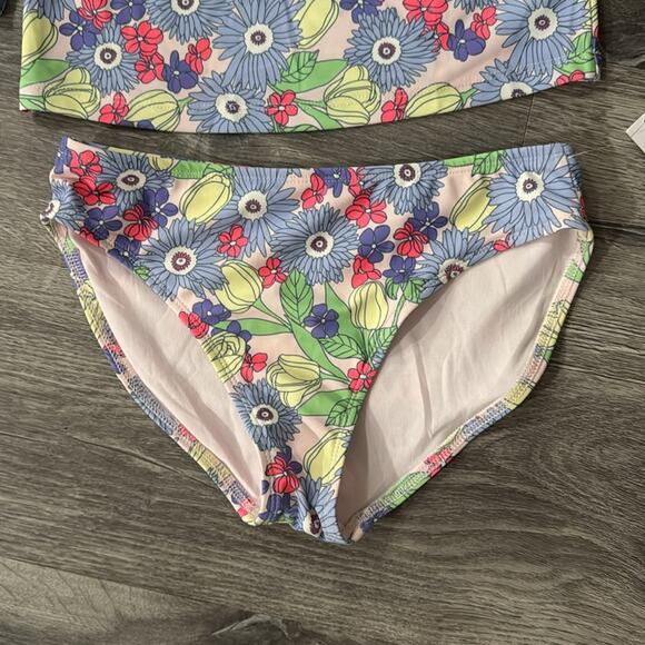 NWT GAP Girls' Floral Rashguard Swim Set - Size 10 - Picture 5 of 9